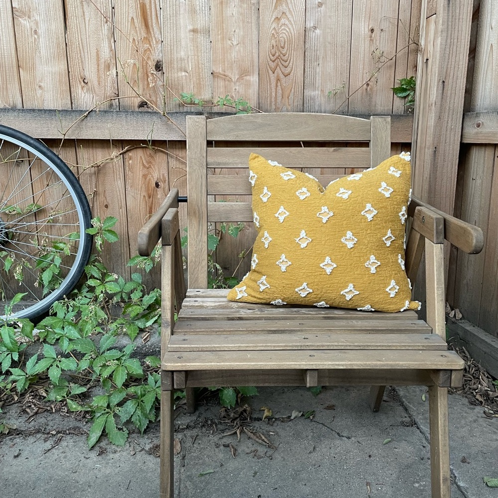 Boho Yellow Pillow Cover